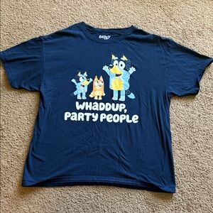 Bluey Navy Blue Party Graphic Tee